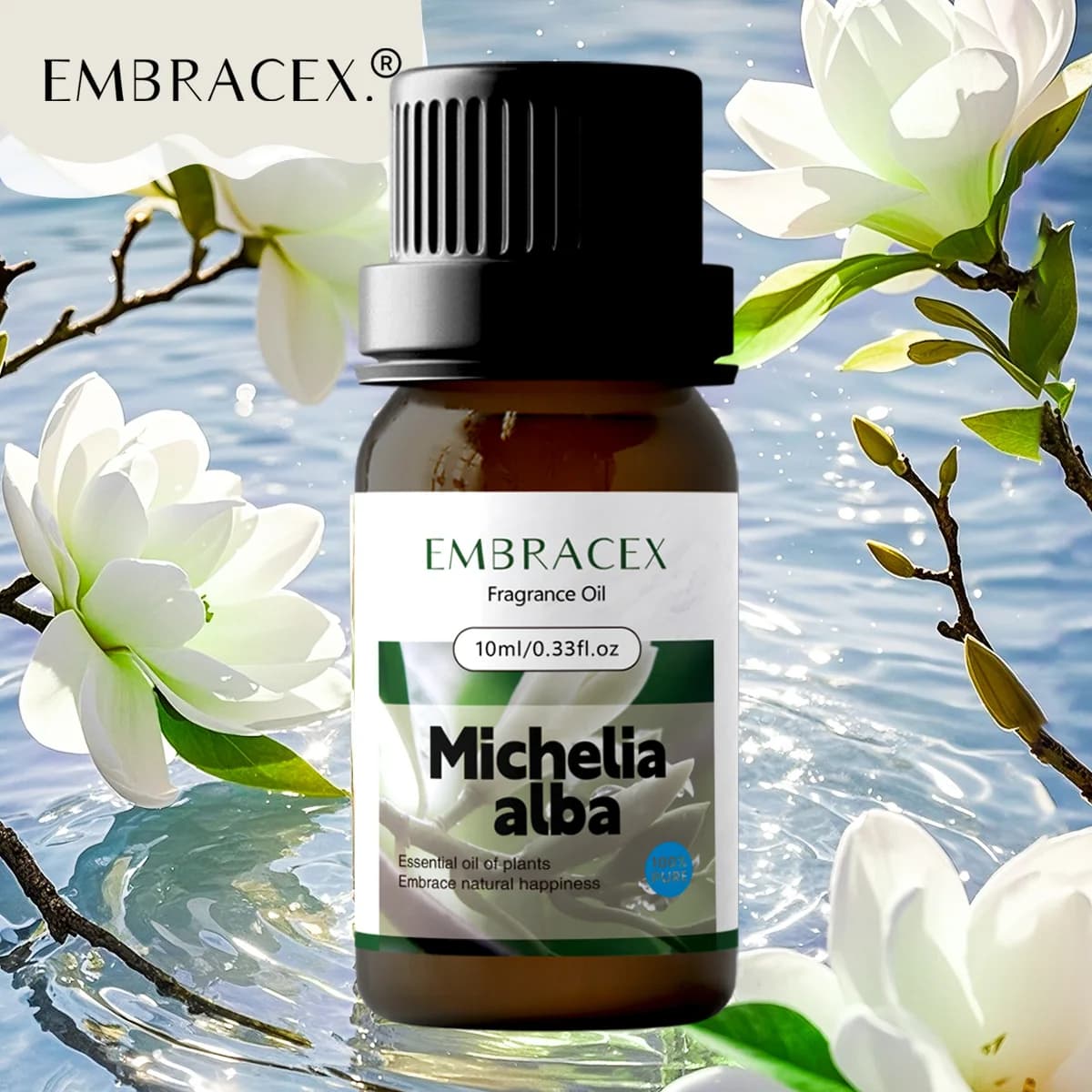 Huile essentielle de Michelia Alba 10 ml, parfum floral, cadeaux, soins pour le bain, fabrication d'