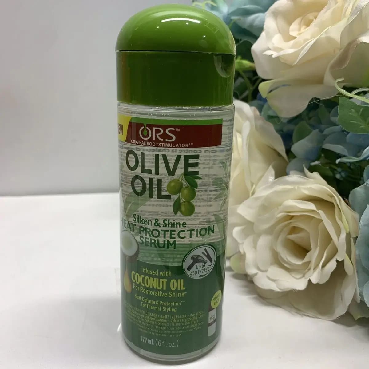 Brume Capillaire Polissante à l'Huile d'Olive Vitale 177ml pour Réparer les Pointes Fourchues, les C