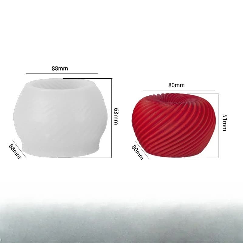 Moule en silicone pour gâteau mousse à la pomme en spirale Pâtisserie française Chocolat Design simp