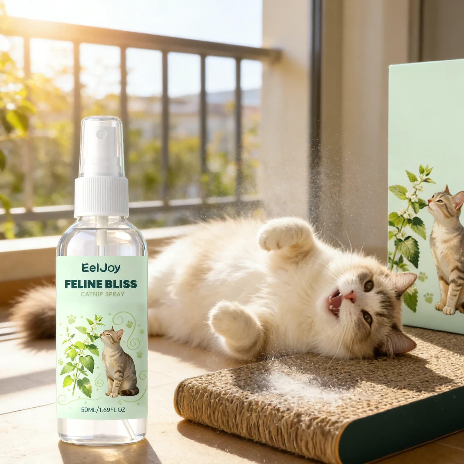Spray à la Catnip pour chats anti-griffures sur les meubles, spray attractif pour chats avec Silver