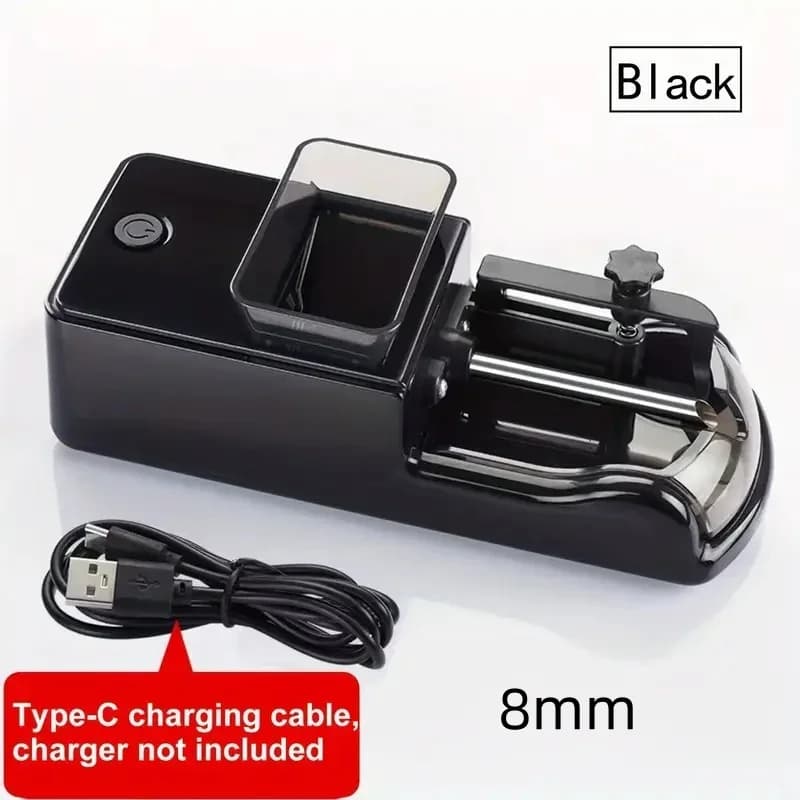 Mini machine à rouler les cigarettes électriques, rechargeable par USB-C, pour le tabac et les herbe
