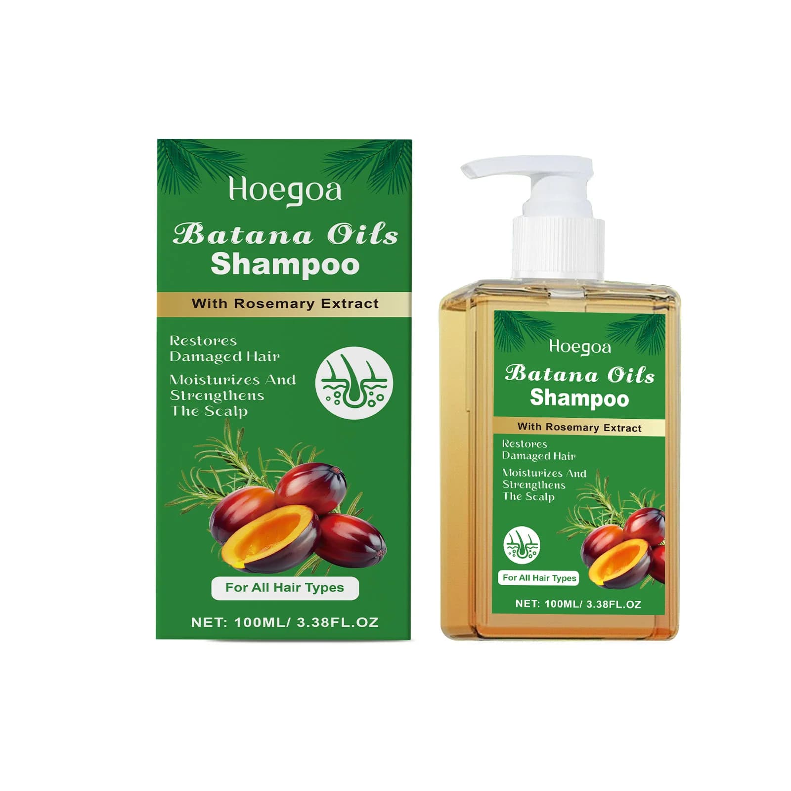 Batana – shampoing à l'huile, contrôle de l'huile, shampoing au romarin, réparation des cheveux endo