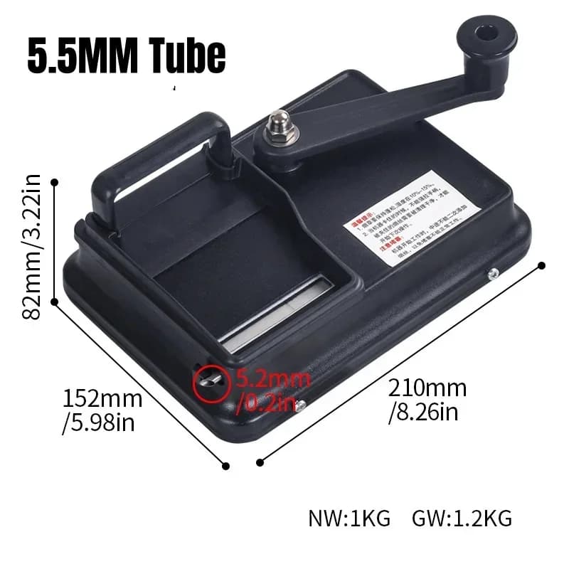 WE PUFF 5.5/6.5/8.0mm Tube de fumée remplissage Machine à rouler le tabac rouleau en alliage d'alumi