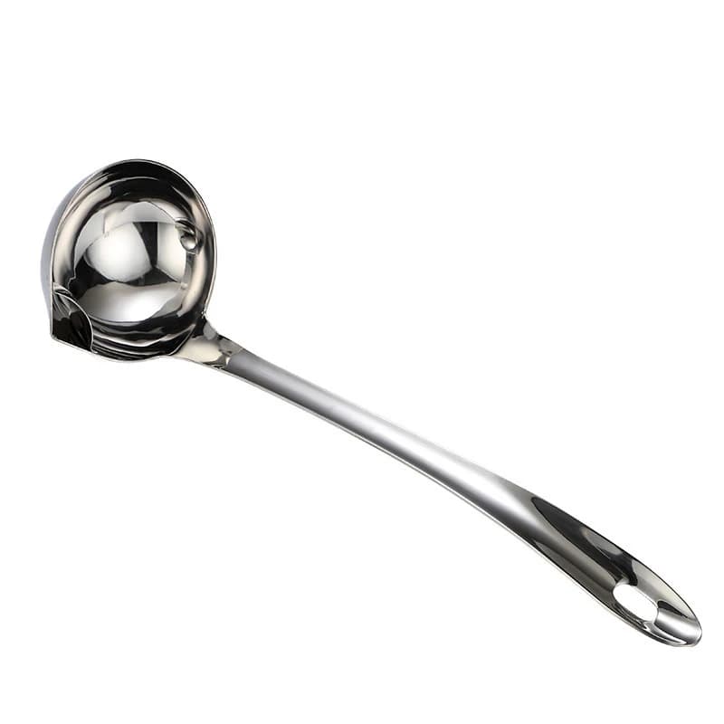 Séparateur d'huile de graisse de soupe en acier inoxydable, louche, cuillère d'écumoire, passoire à