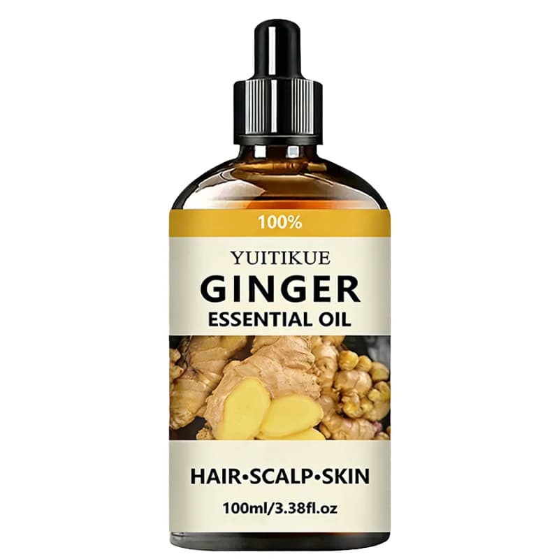 Huile essentielle de gingembre pure à 100% YUITIKUE | Pour les cheveux, le cuir chevelu et la peau