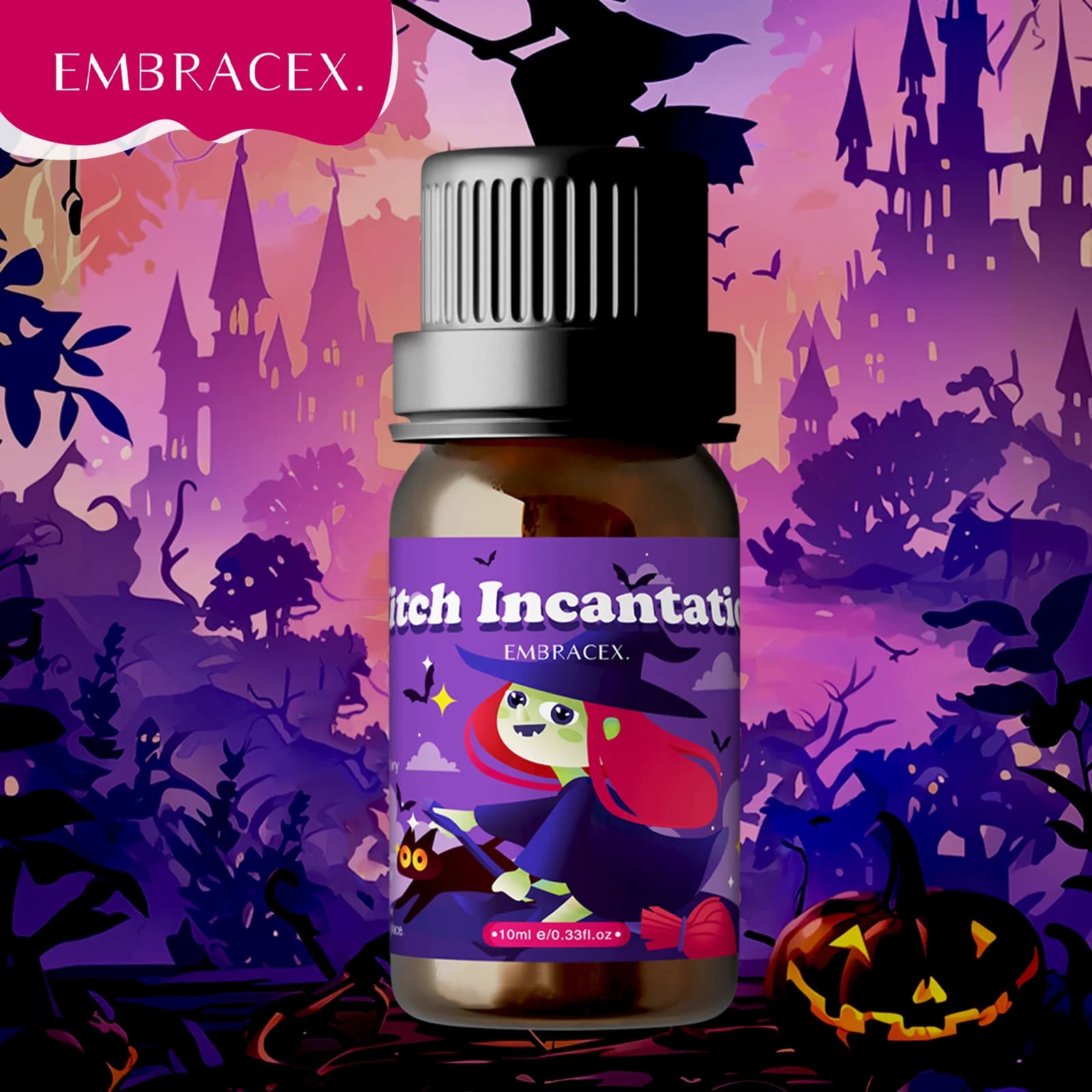 Huile Essentielle 10ml Incantation Sorcière, Huiles Parfumées pour Fabrication de Bougies et Diffuse