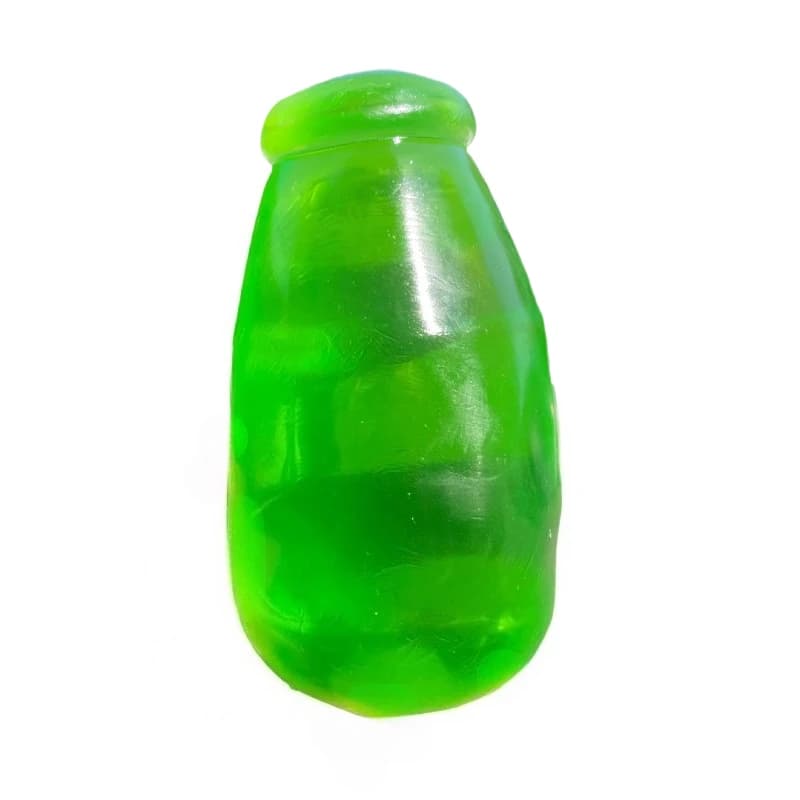 Jouet anti-stress en forme de bouteille d'huile de coco verte, jouet sensoriel extensible, jouet à p