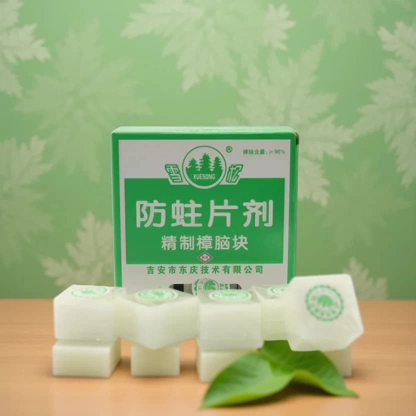 100 blocs et pastilles de camphre naturel raffiné pour la lutte contre les mites, la purification de