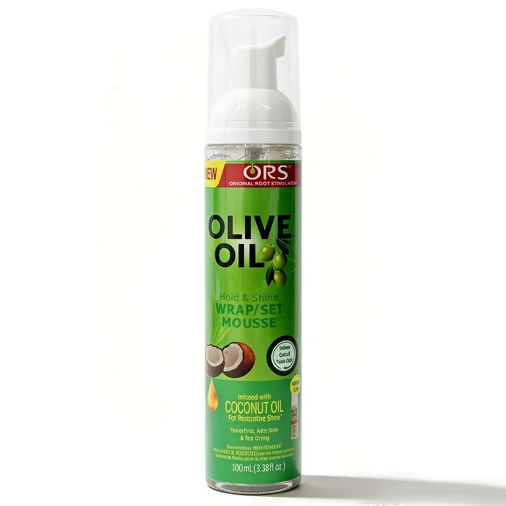 Mousse pour cheveux bouclés (100 ml) pour perruques, mousse coiffante à l'huile d'olive à tenue fort