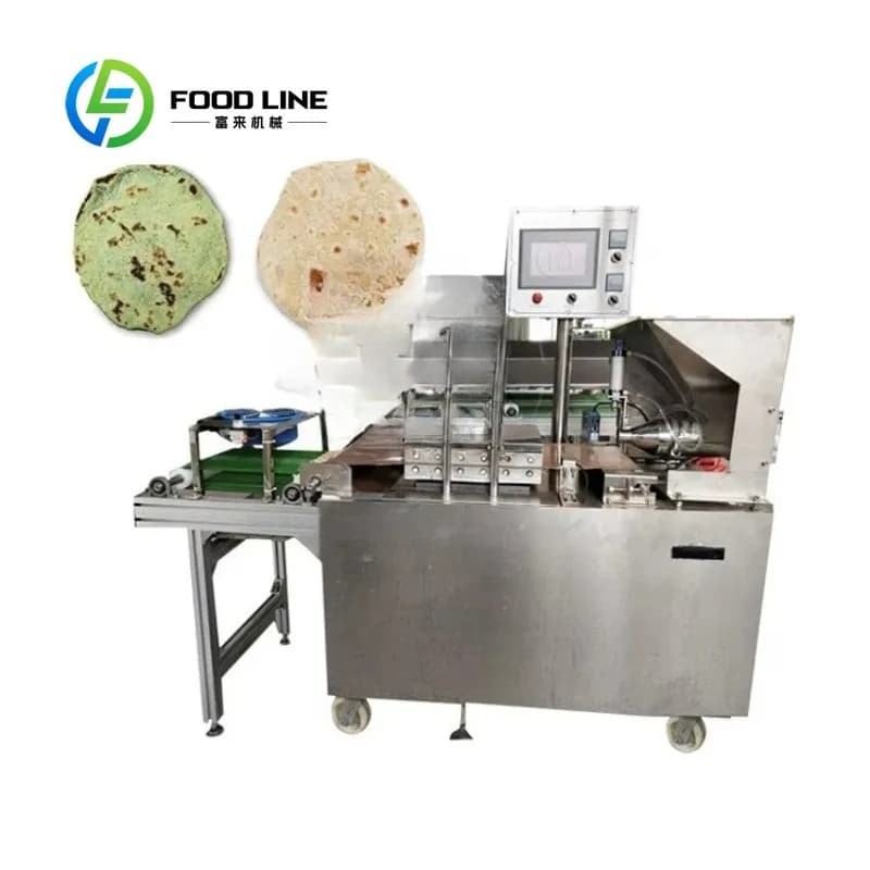 Machine De fabrication De Tortilla De maïs Turque entièrement automatique, 30cm, Roti Chapati, ligne