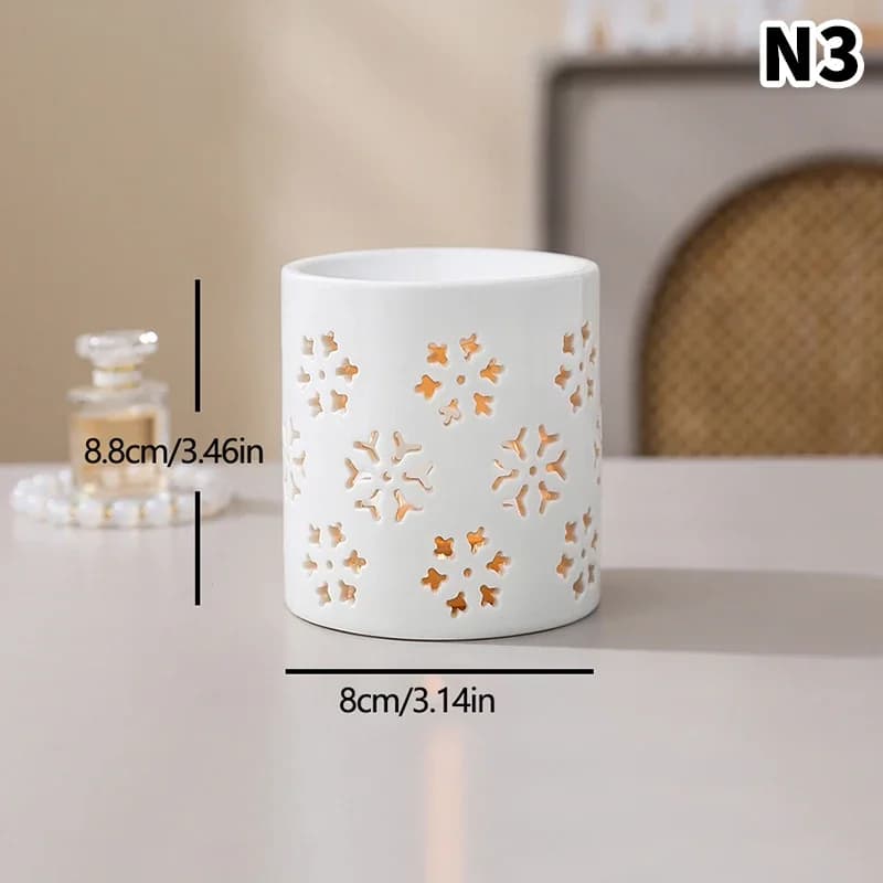 Brûleur d'encens en céramique blanche, diffuseur d'huiles essentielles, diffuseur d'aromathérapie, p