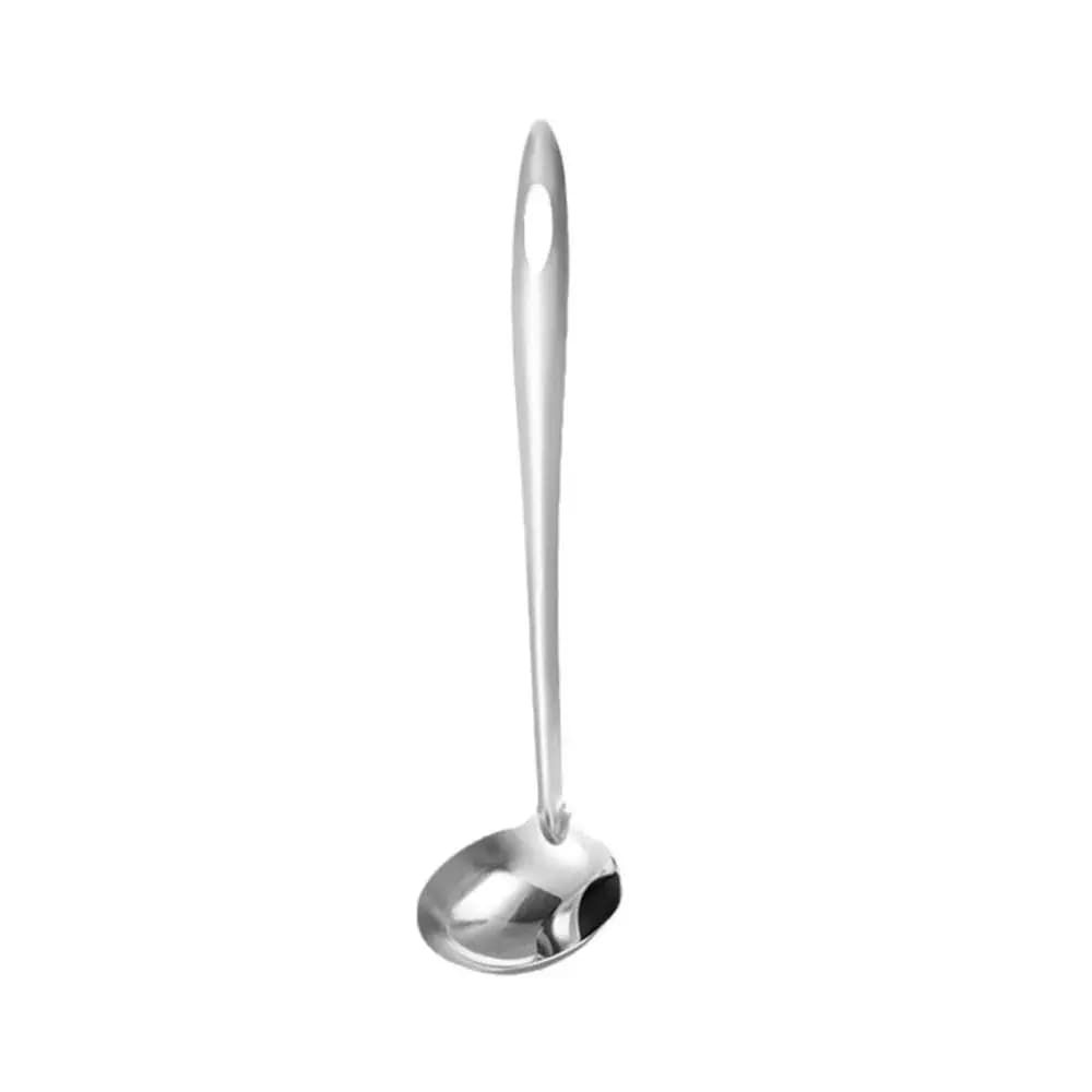 Cuillère passoire pour séparation de soupe à l'huile, louche en acier inoxydable, filtre qui fuit, u
