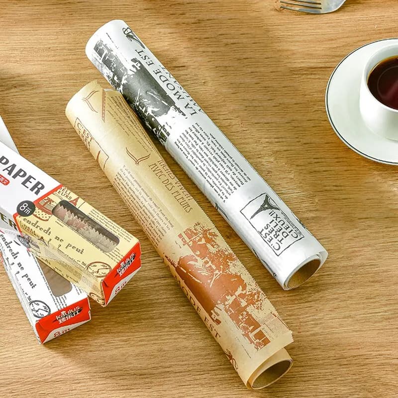 Rouleau de papier absorbant l'huile pour la cuisson ou le repas, Polymères avec coupe-glissière, Fac