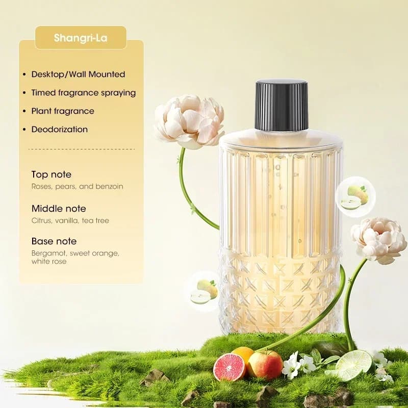 Diffuseur d'huiles essentielles rechargeable mural à 5 vitesses, machine d'aromathérapie, humidifica