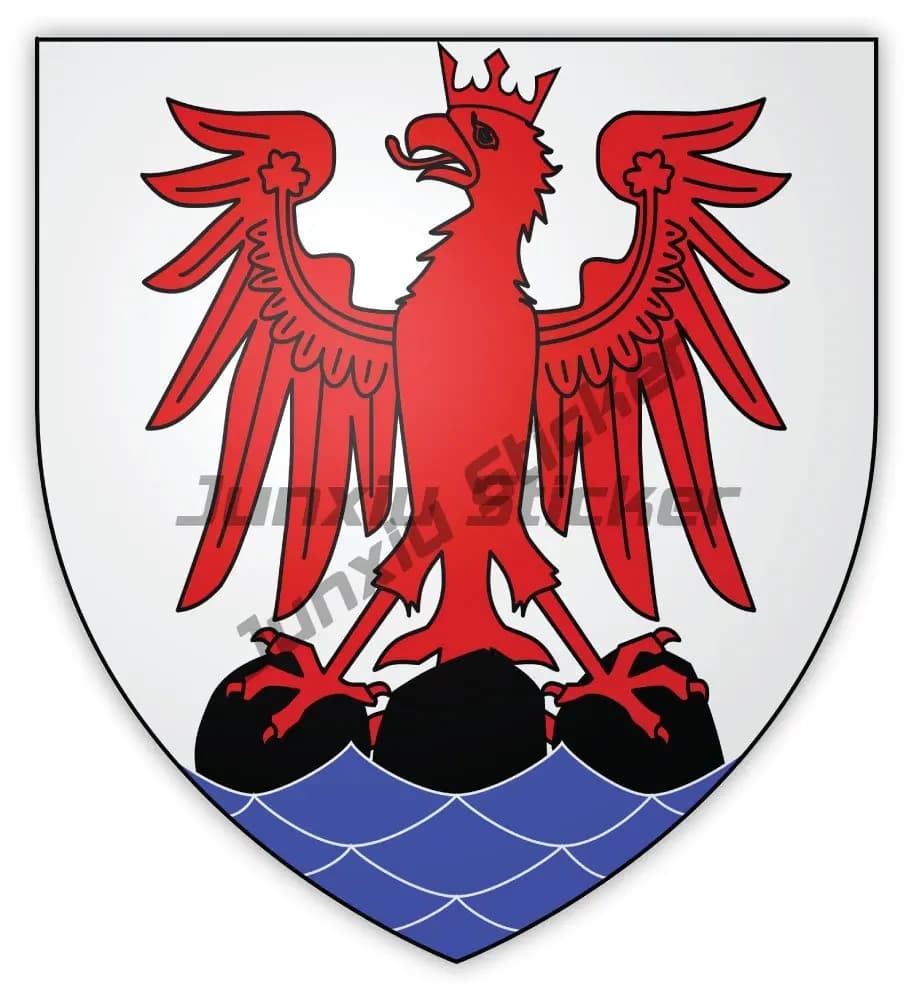 France North Reglon Discuting Charente Coat of Arms Sticker, France Paris Tour Eiffel Périphérique D