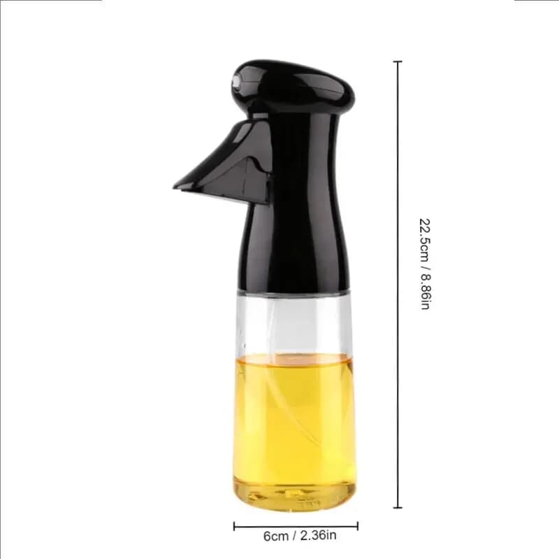 Bouteille d'huile de cuisine noire vaporisateur d'huile de cuisson 200ml vaporisateur pneumatique bo