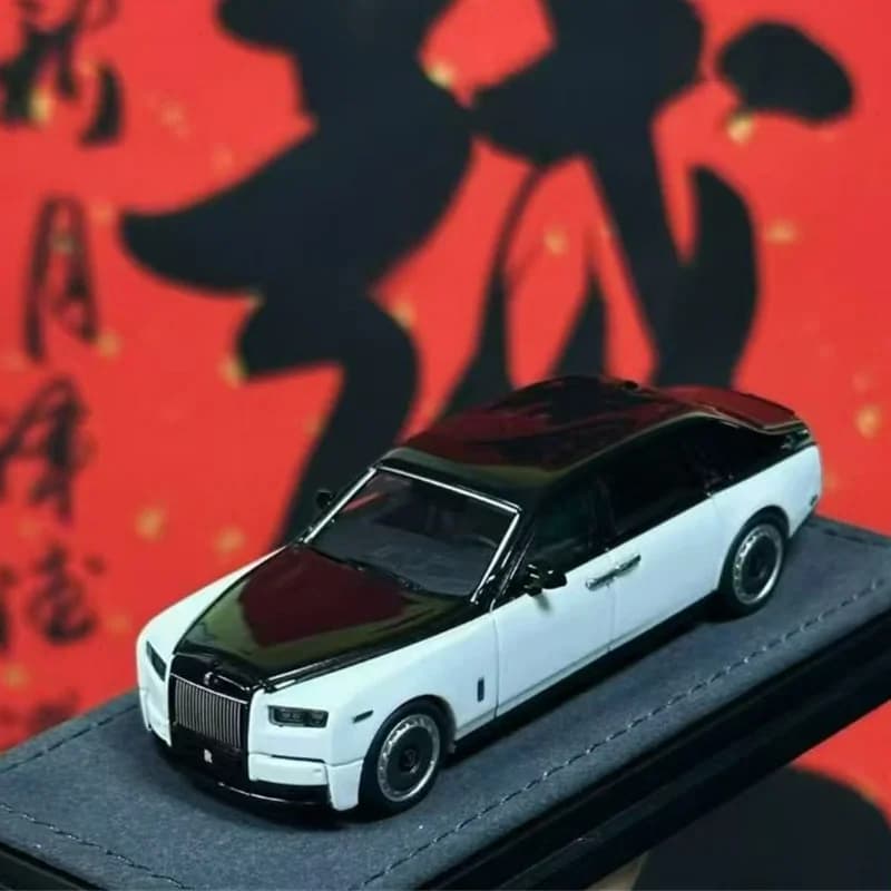 Modèle de voiture en alliage moulé sous pression Banana Rolls Royce Phantom 8th Series Ii, longue po