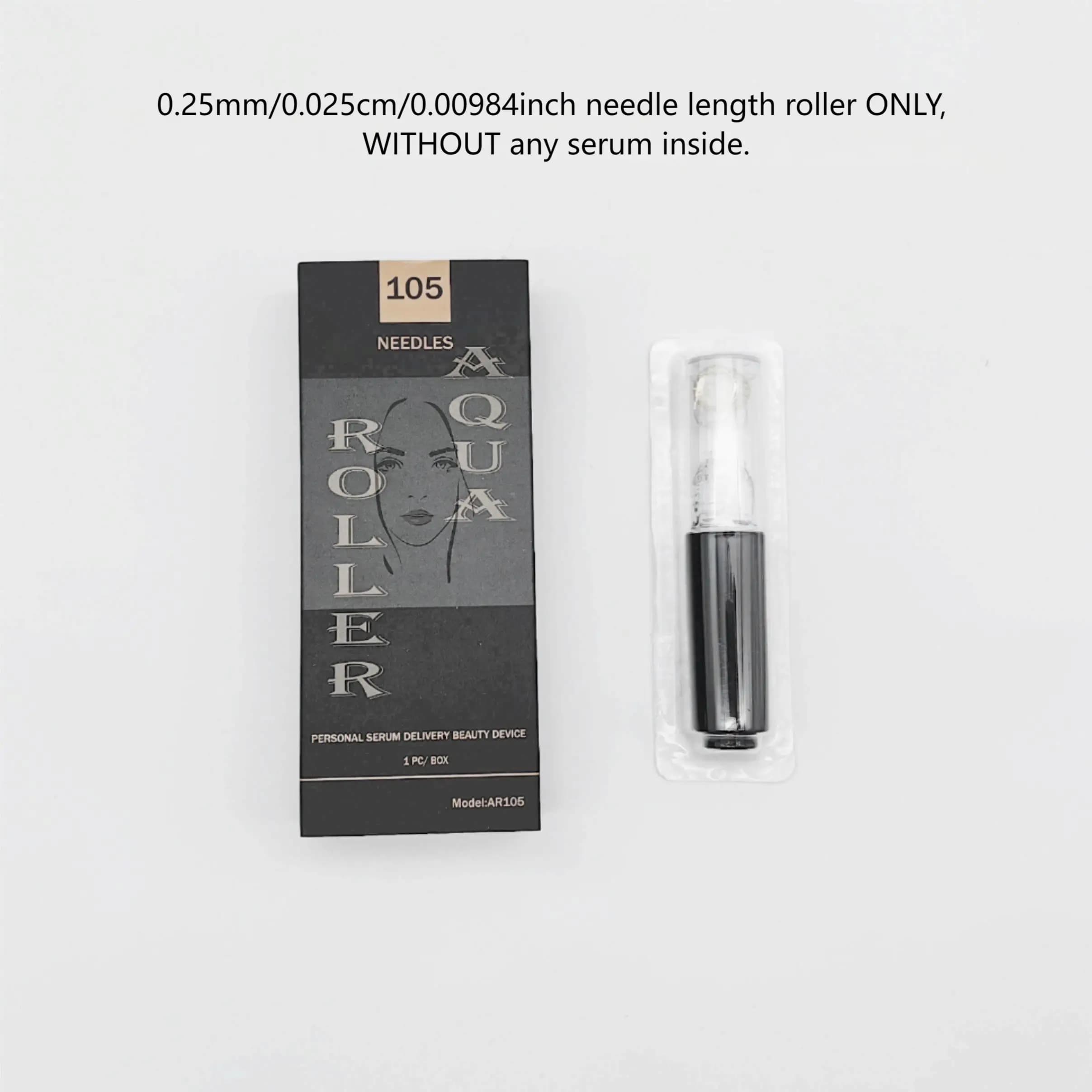 Rouleau micro-aiguilles pour les lèvres à 105 aiguilles, rouleau micro-aiguilles de 0,25 mm, rouleau