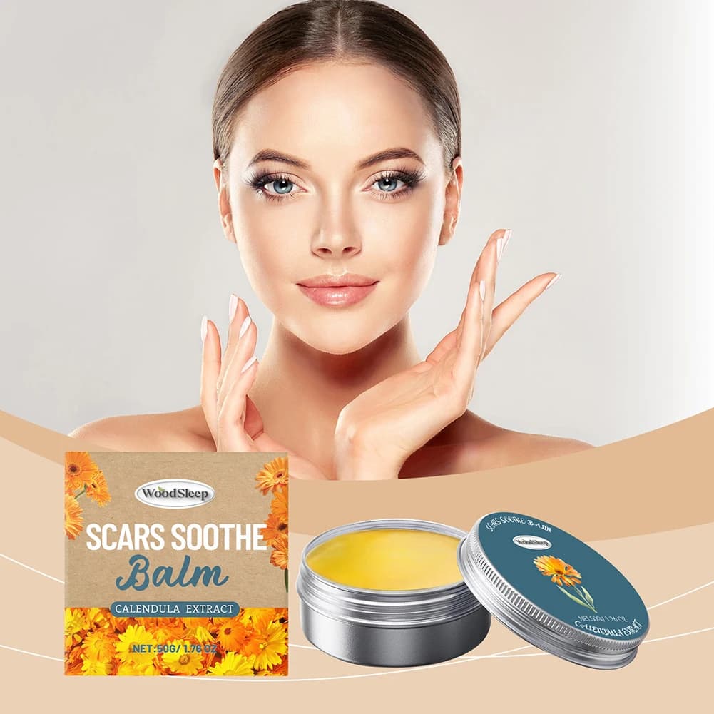 Crème pour le visage à l'extrait naturel de Calendula, 50g, pour l'acné hormonale, apaise les rougeu