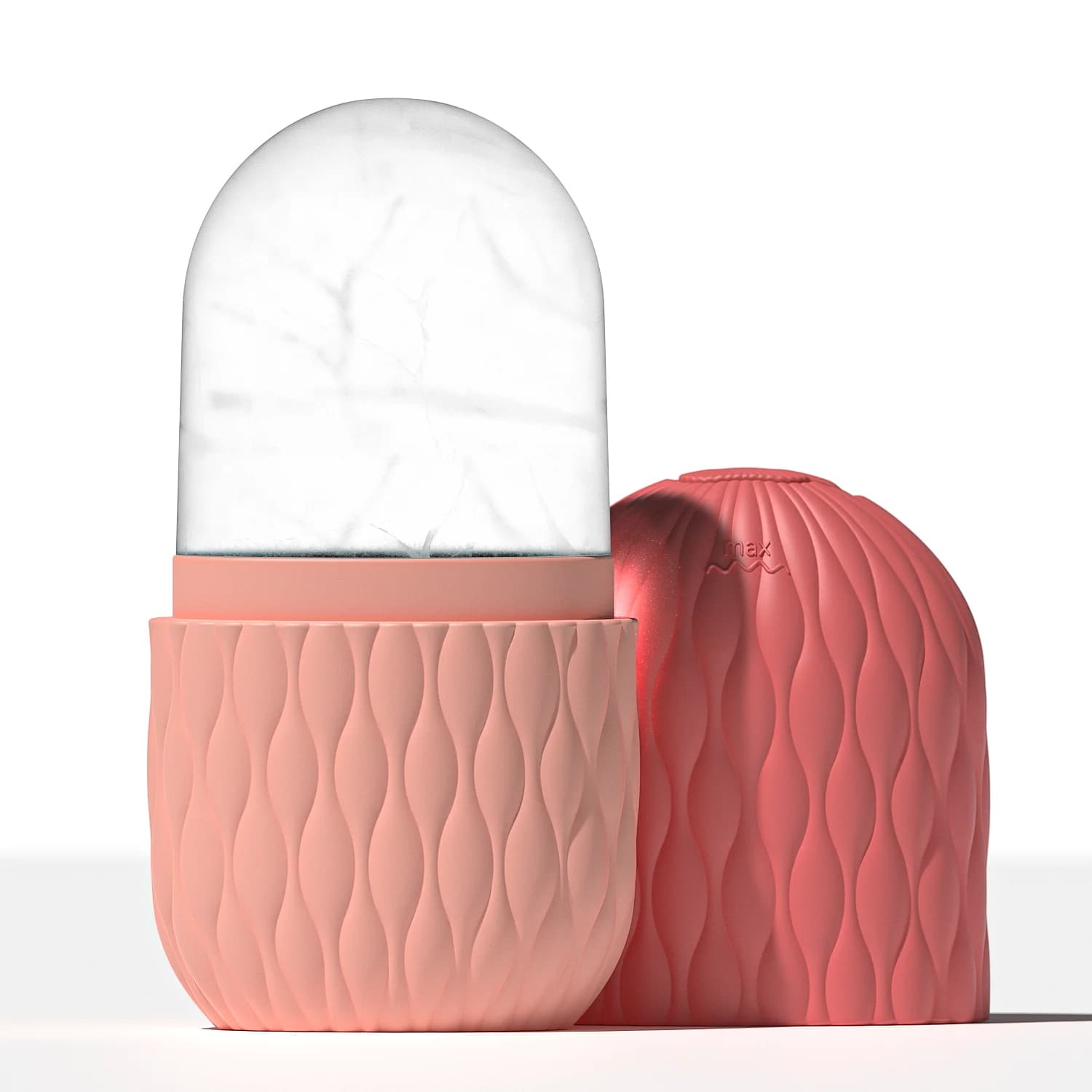 Rouleau à glace pour le visage et les yeux, rouleau à glace en Silicone réutilisable, support de gla