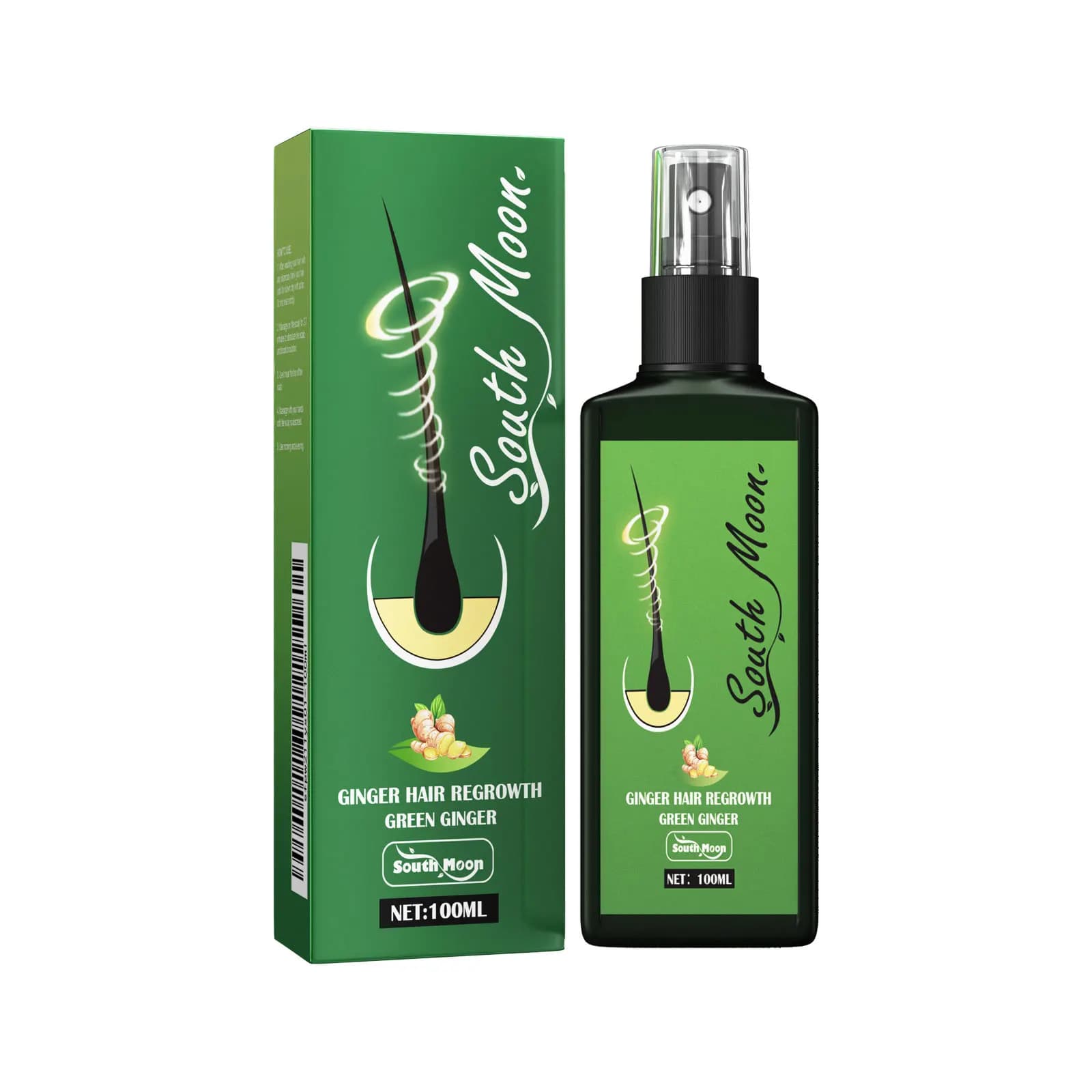 Spray capillaire au gingembre, favorise la croissance, Anti-perte, améliore la rupture sèche et fine