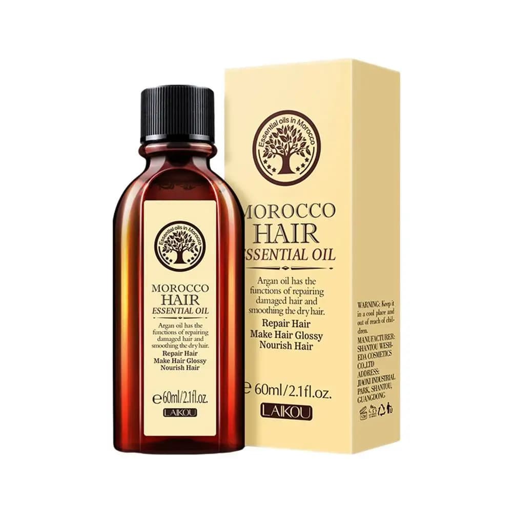Traitement sans rinçage à l'huile d'argan marocaine 50 ml Masque capillaire lissant hydratant anti-f
