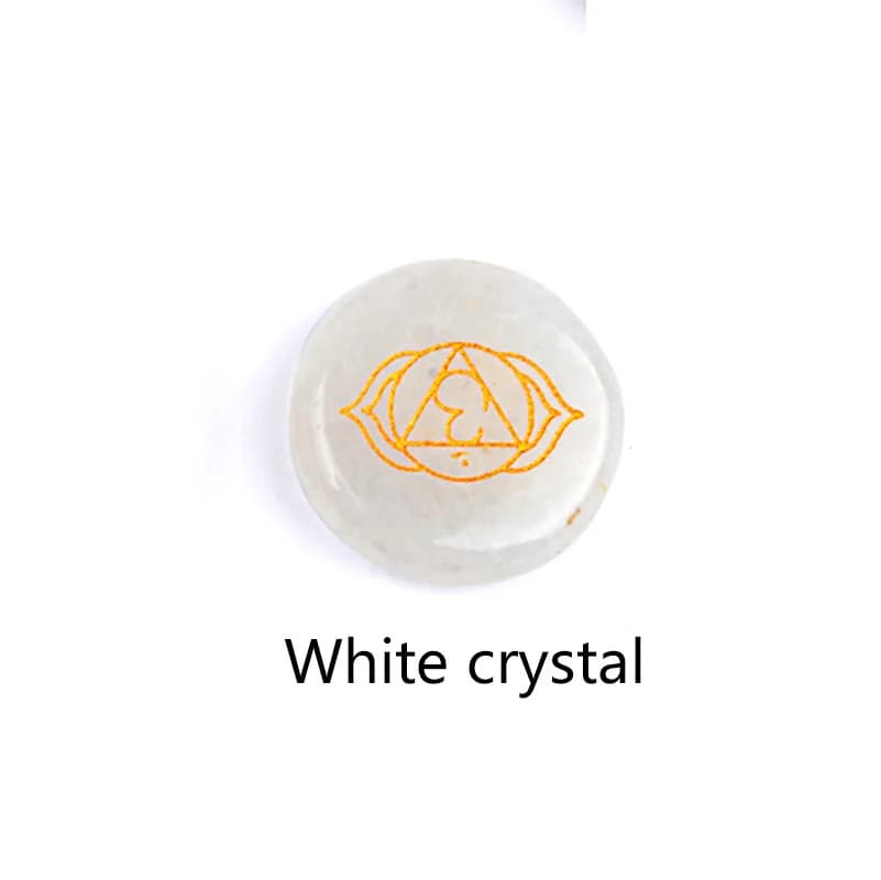 Pierres Précieuses de Guérison des Sept Chakras du Monde des Cristaux, Charbon Naturel, Reiki, avec