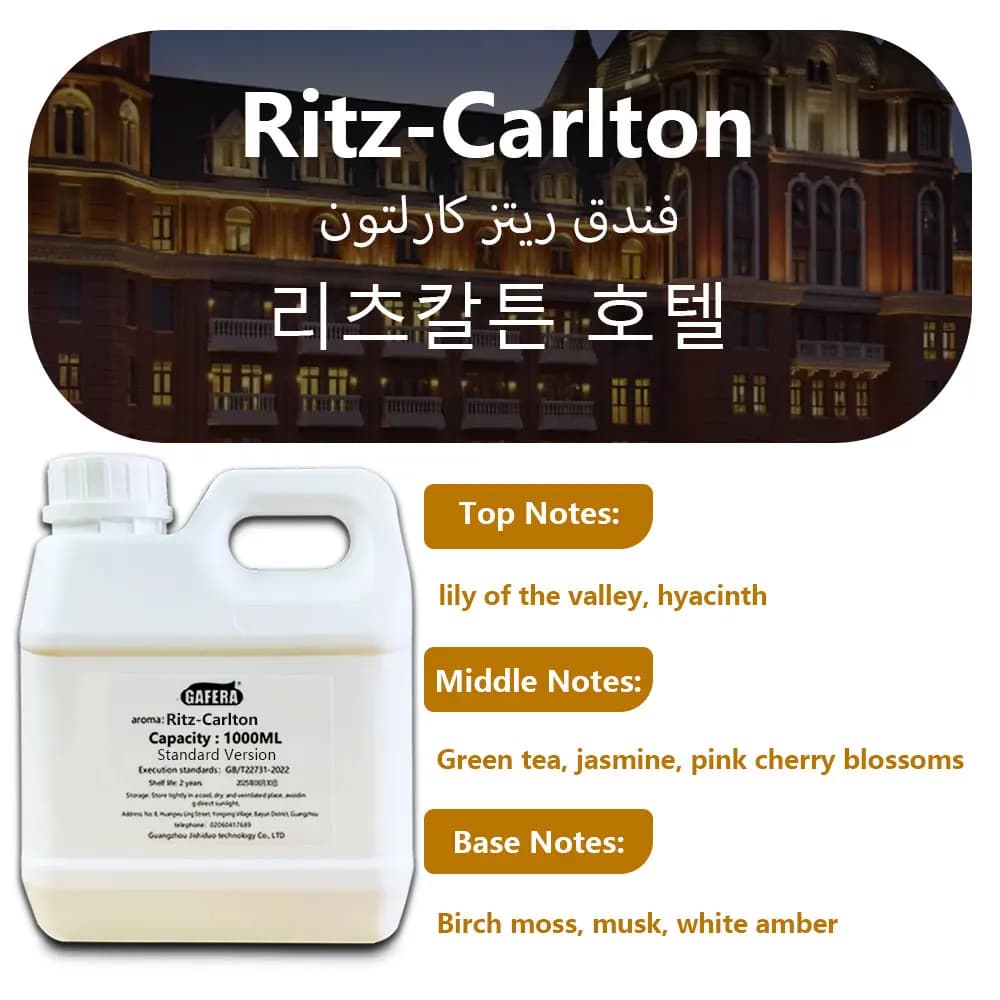 GAFERA 1000ml (33.8 fl.oz) Huiles Essentielles Ritz-Carlton - Pour Tous les Diffuseurs Sans Eau, Hui