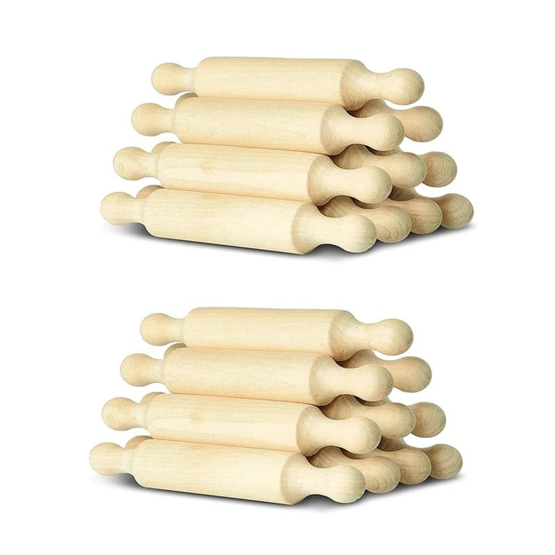 Mini rouleau à pâtisserie en bois pour la cuisine, petit rouleau à pâte en bois pour enfants, pâtes