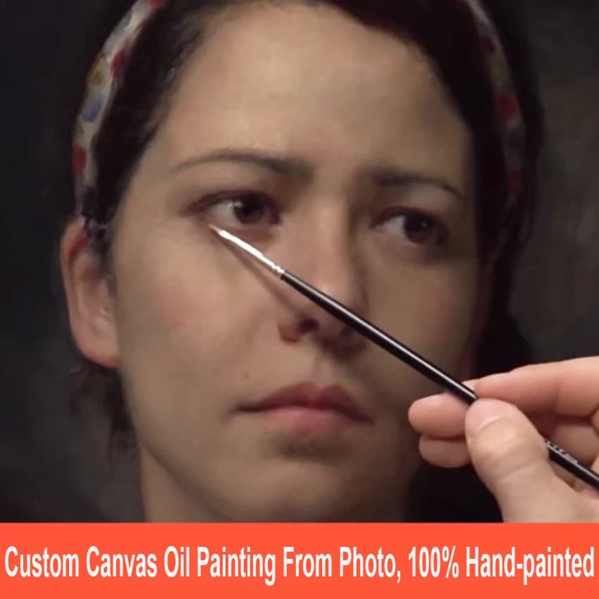 Personnalisez les images sur les peintures murales, peinture à l'huile sur toile faite à la main Pur