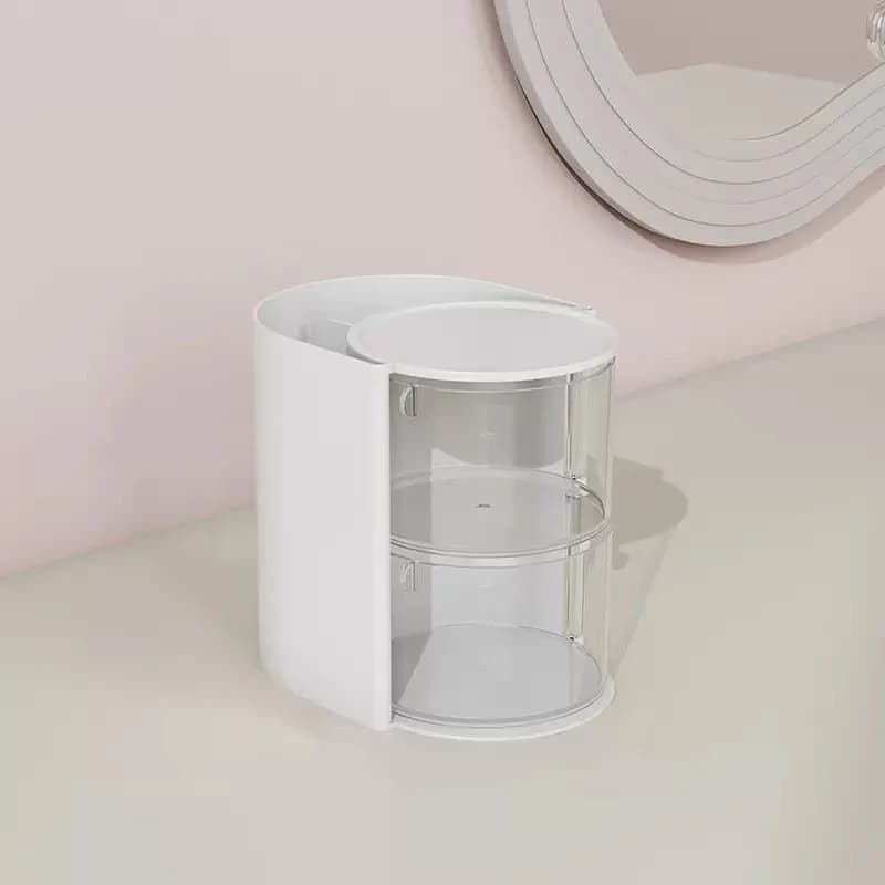 Boîte de rangement pour bouffées de beauté, éponge de maquillage, tampon en coton, boîte à poudre co