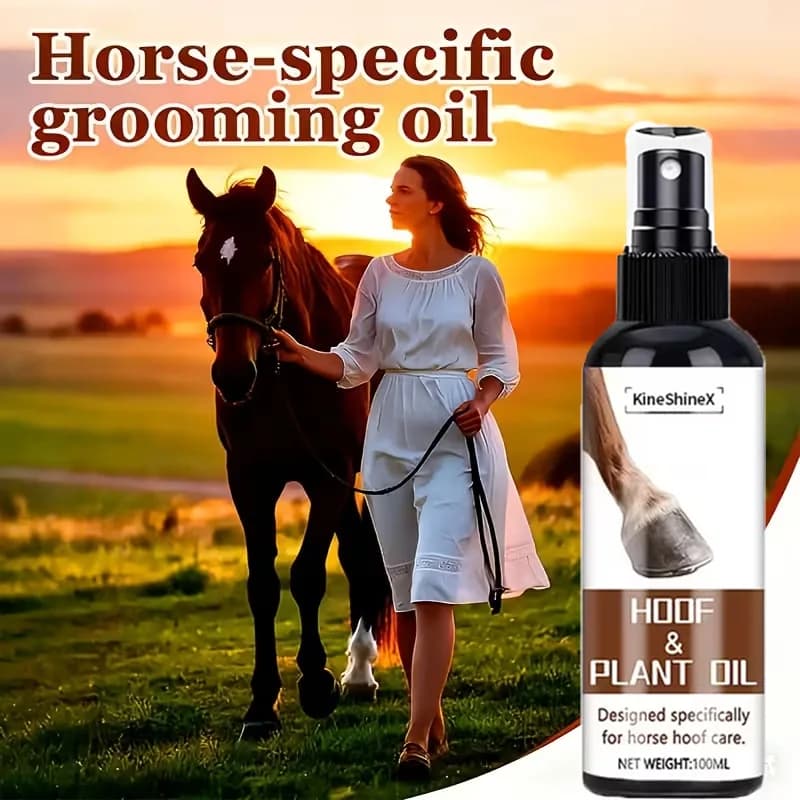 Huile pour sabots de cheval pour sabots fissurés - Formule réparatrice nourrissante en profondeur av