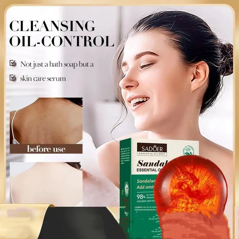 Savon au bois de santal, huile essentielle, nettoyant pour le visage, hydratant, fait à la main, nat