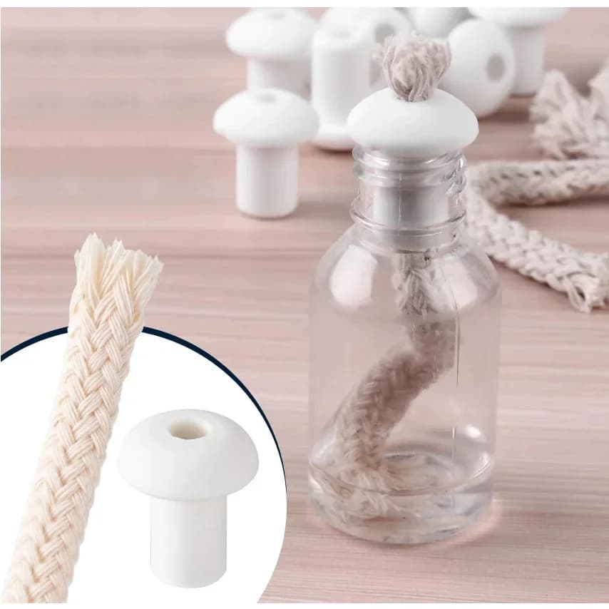 Mèches de lampe à huile 1/4 ", 15cm/5.9 pouces, avec supports pour lampes à huile de paraffine Lampb
