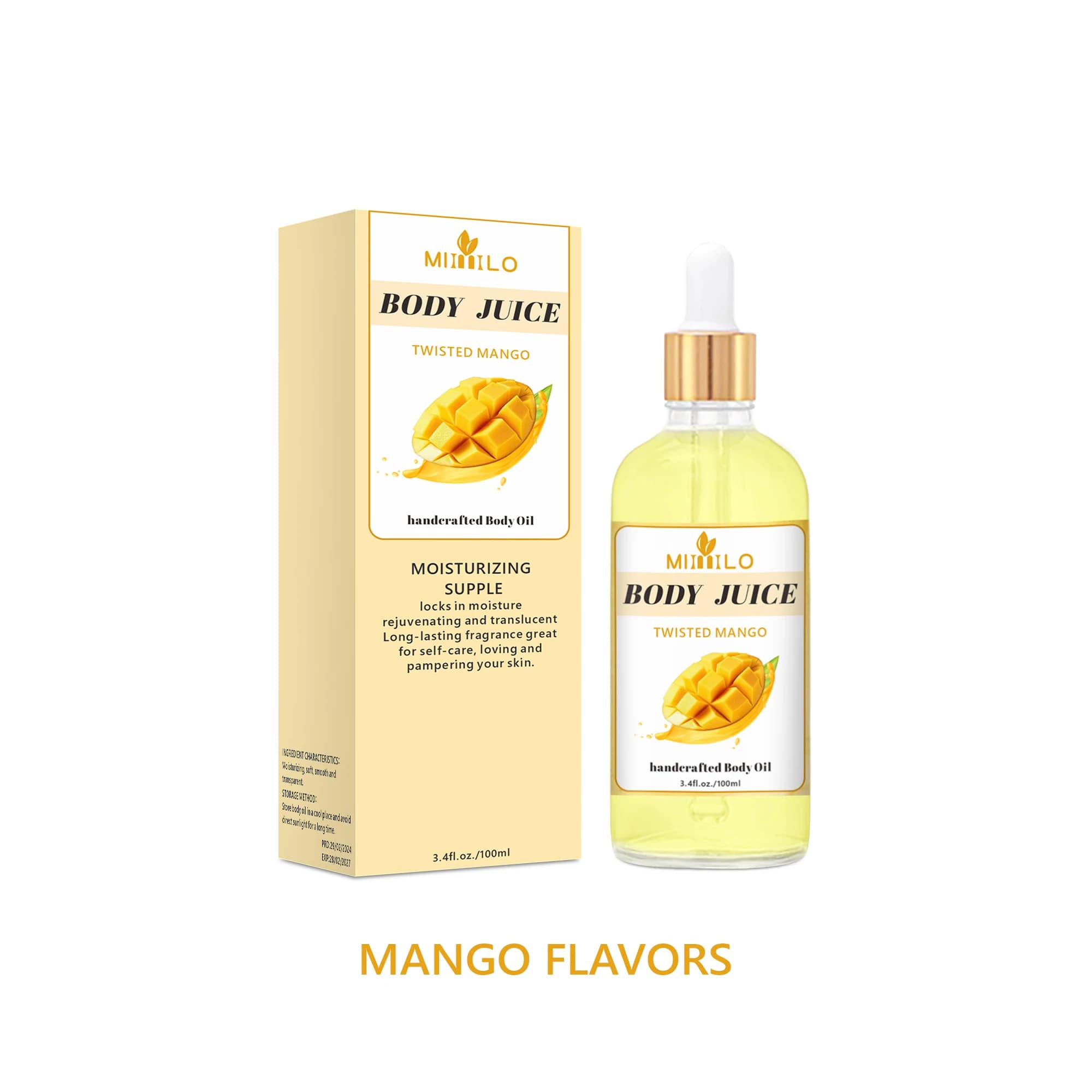 Huile corporelle parfumée douce, 100ml, plusieurs parfums délicieux, hydratant, nourrissant, soins p