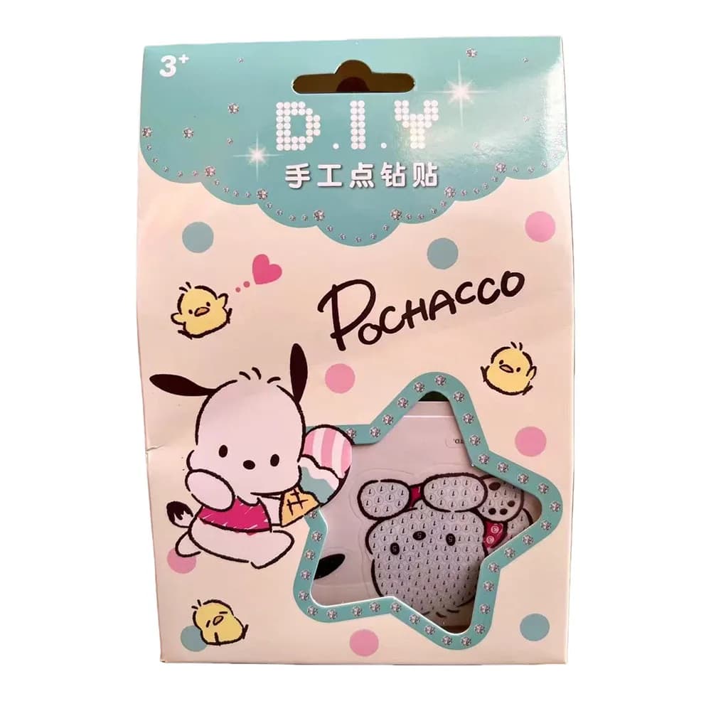 Véritable Sanrio autocollants rouleau boîte Hello Kitty Kuromi cannelle mélodie Scrapbook récompense