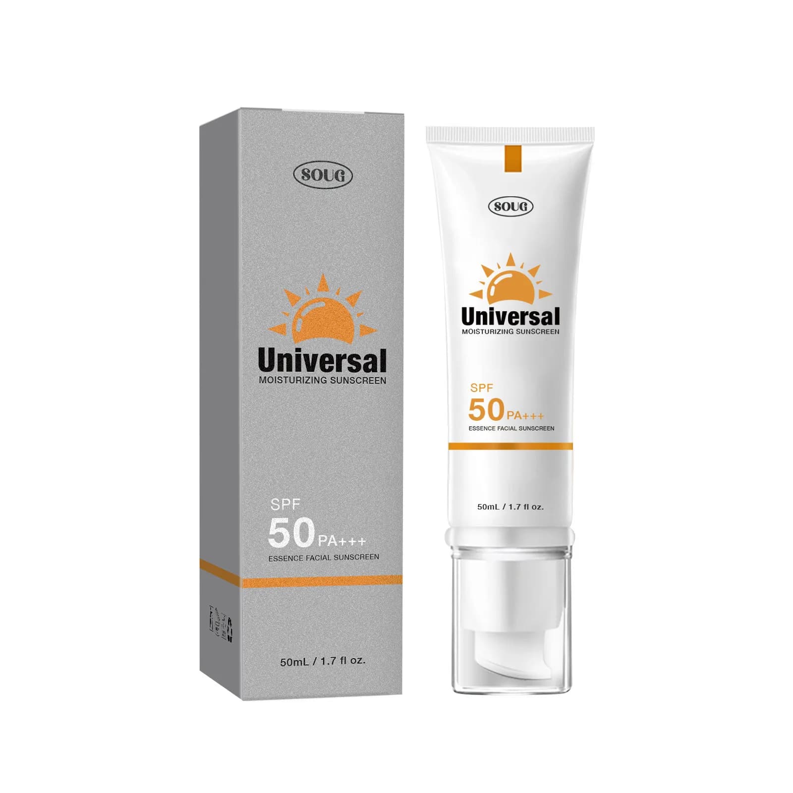 Crème solaire teintée SPF50, hydratante, Protection de la peau, maquillage rafraîchissant, résistant