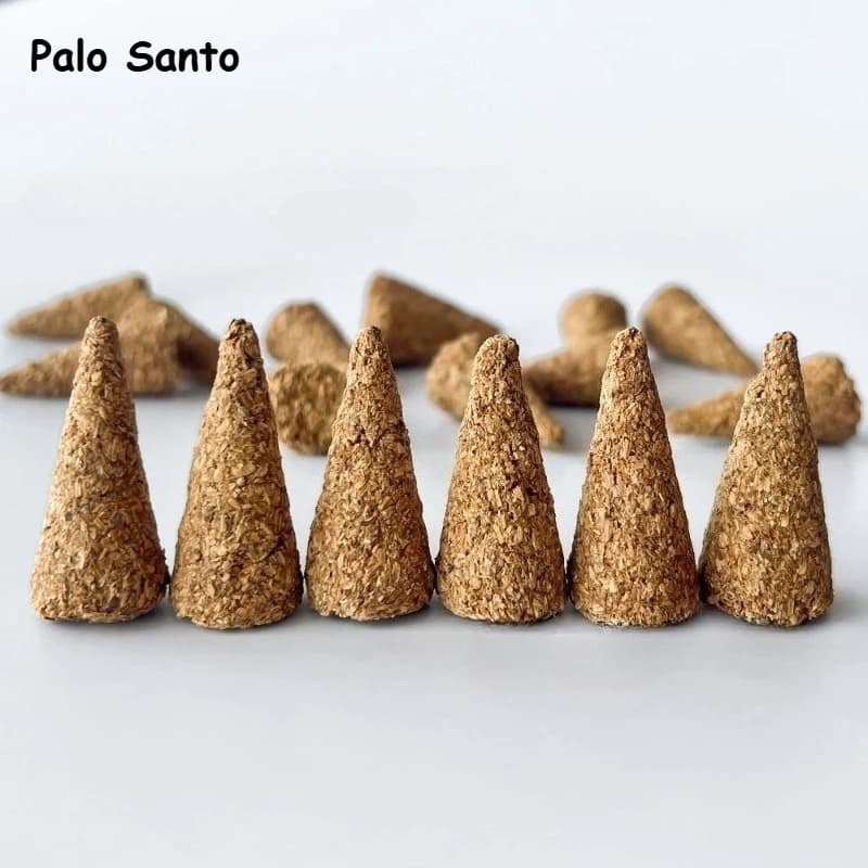 Palo Santo cônes d'encens original fait à la main parfum de maison Yoga méditation tours d'encens Pu