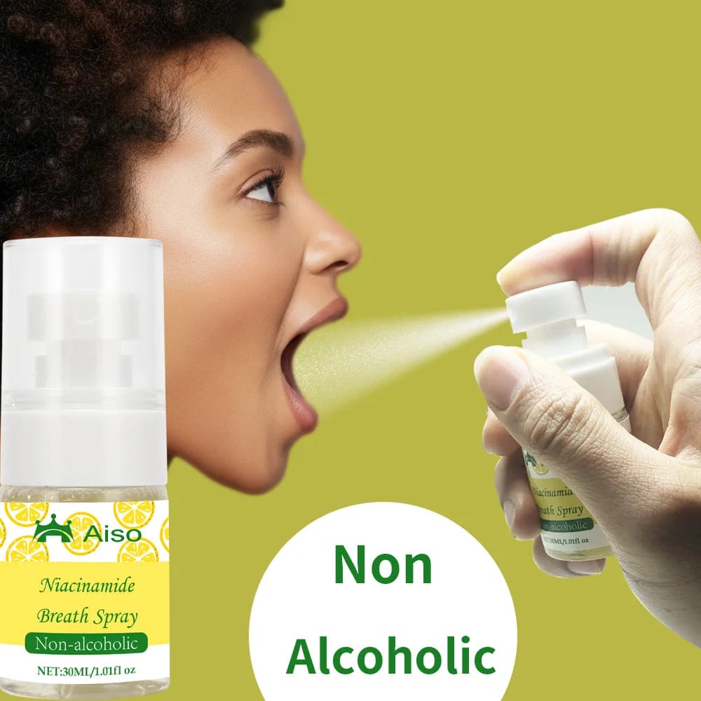 1 paquet de spray buccal rafraîchissant à l'ananas, contient de la niacinamide, sans alcool, rafraîc