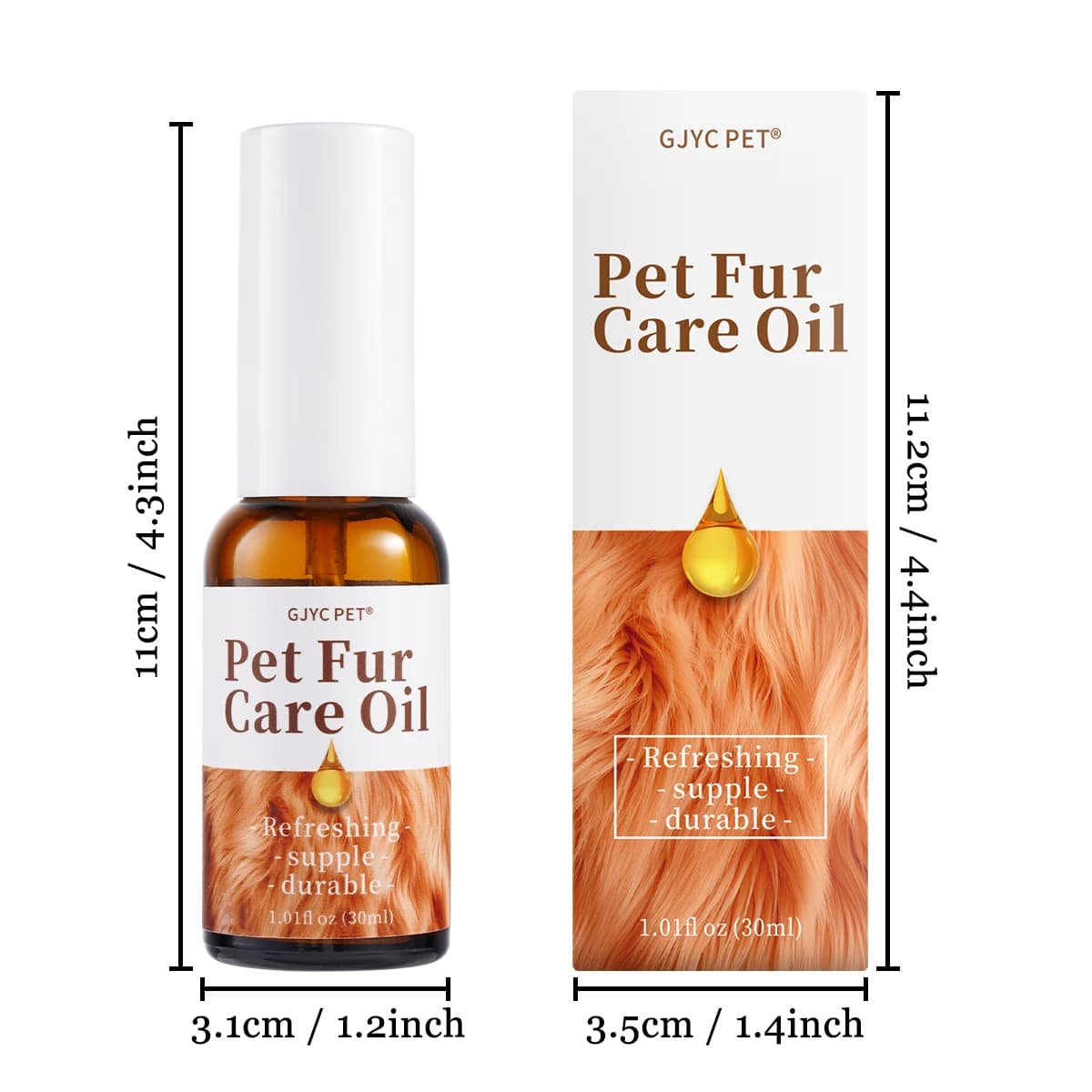 Huile de soin douce pour la peau des animaux de compagnie, formule à base de plantes, revitalisant s