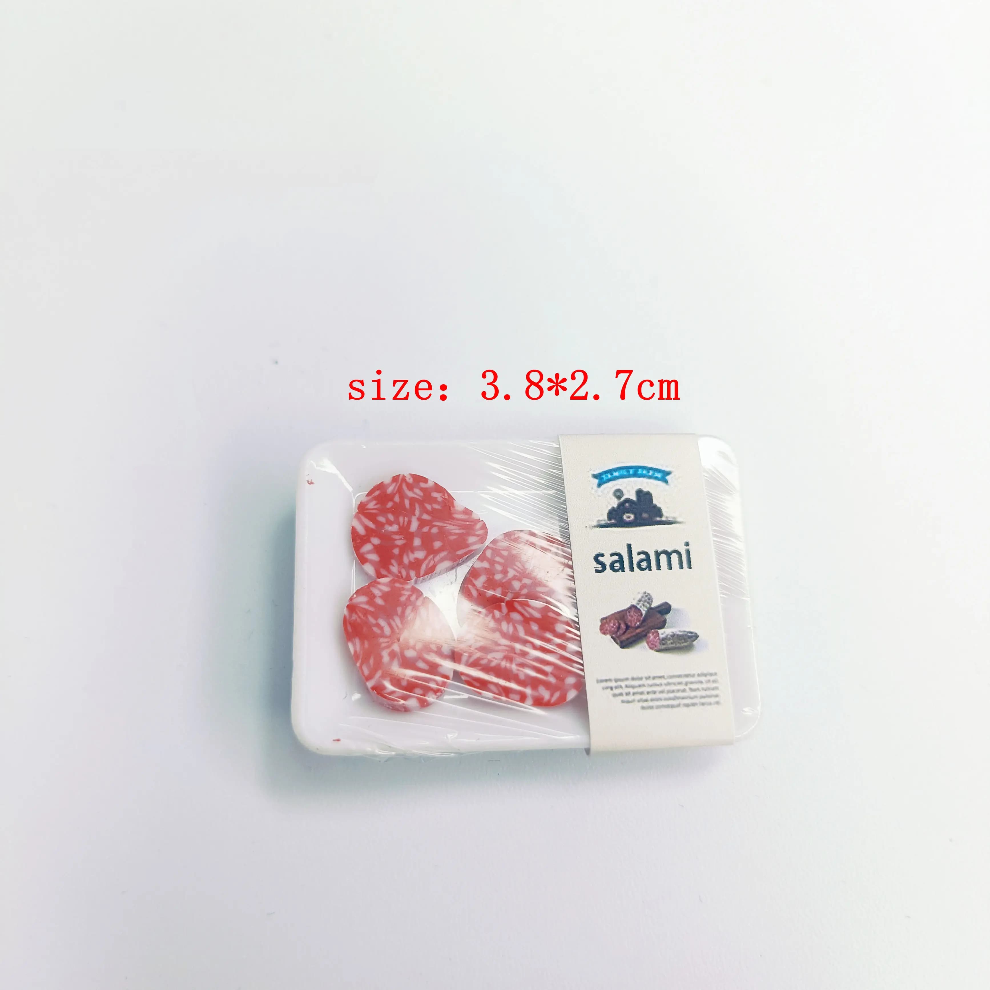 Nouveau 1 boîte 1/12 maison de poupée Miniature supermarché simulation alimentaire steak de bœuf sau