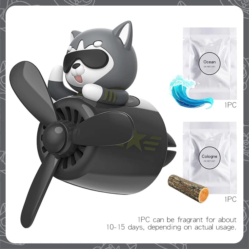 2/17 recharges désodorisant de voiture pilote évent rotation avion décoration ornement accessoires i