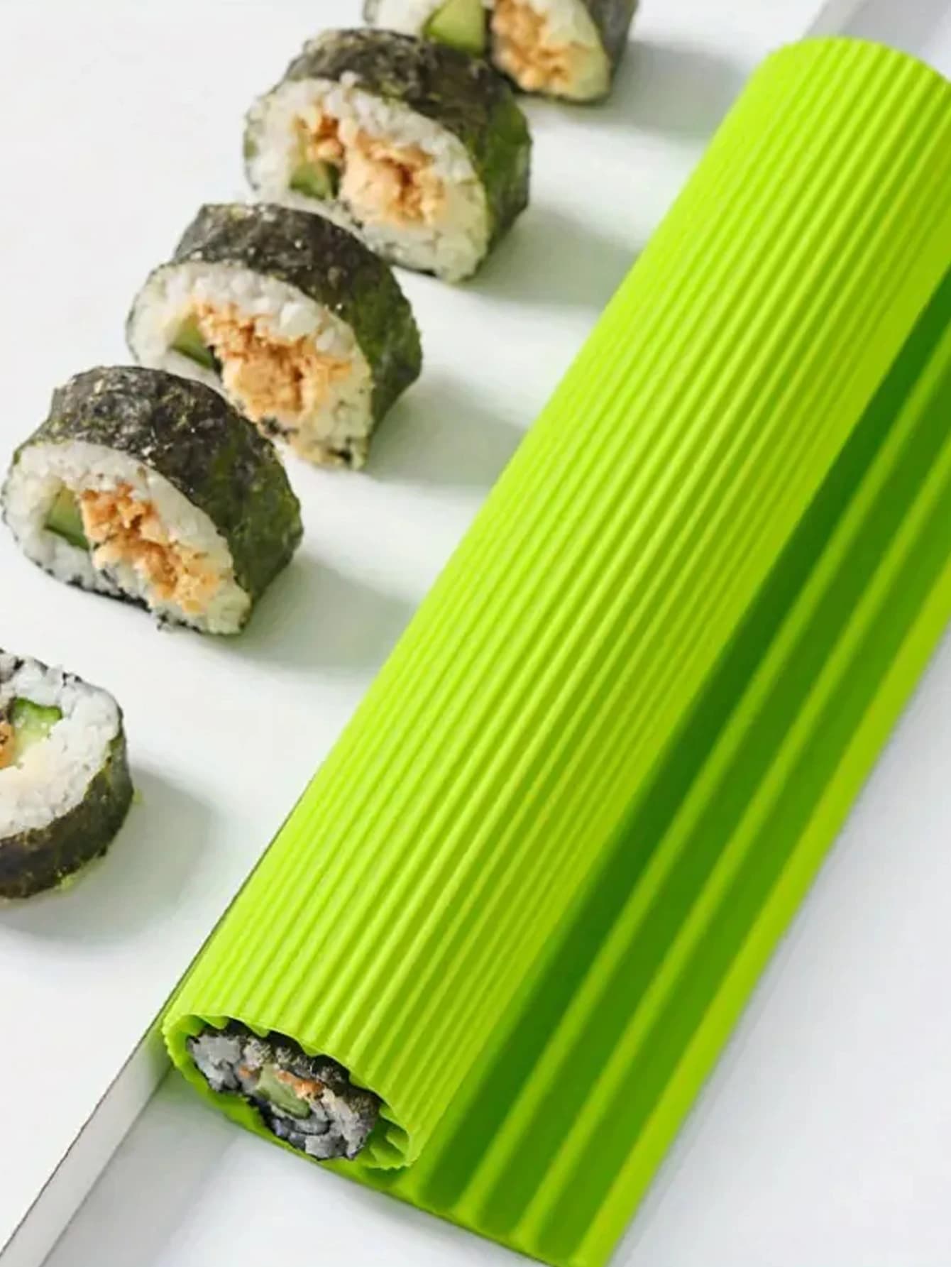 1 pièce Outil de préparation de sushi, Tapis à sushi pour rouleaux d'algues, de riz et de légumes, M