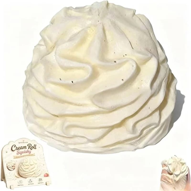 Jouet à presser en forme de rouleau de crème à récupération lente, Cadeaux à presser en forme de rou
