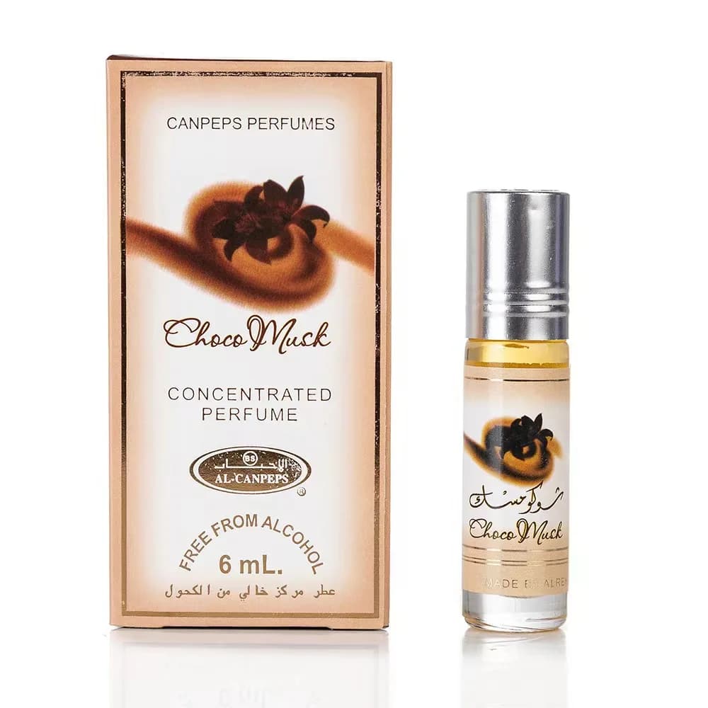 Parfum Roll-On Concentré Choco Musk Marshmallow Chocolat Vanille pour Unisexe 0,2 once / 6 ml