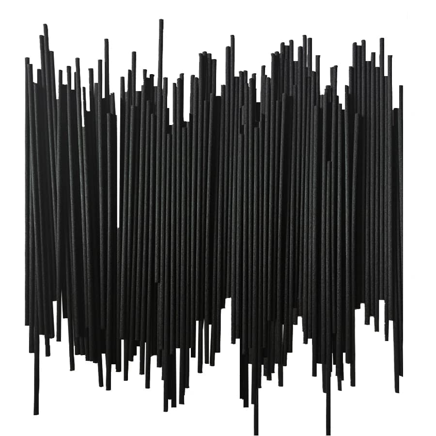 Bâtons de diffuseur d'aromathérapie noirs, 150 pièces, bâtons de Diffusion de parfum, Diffusion d'hu
