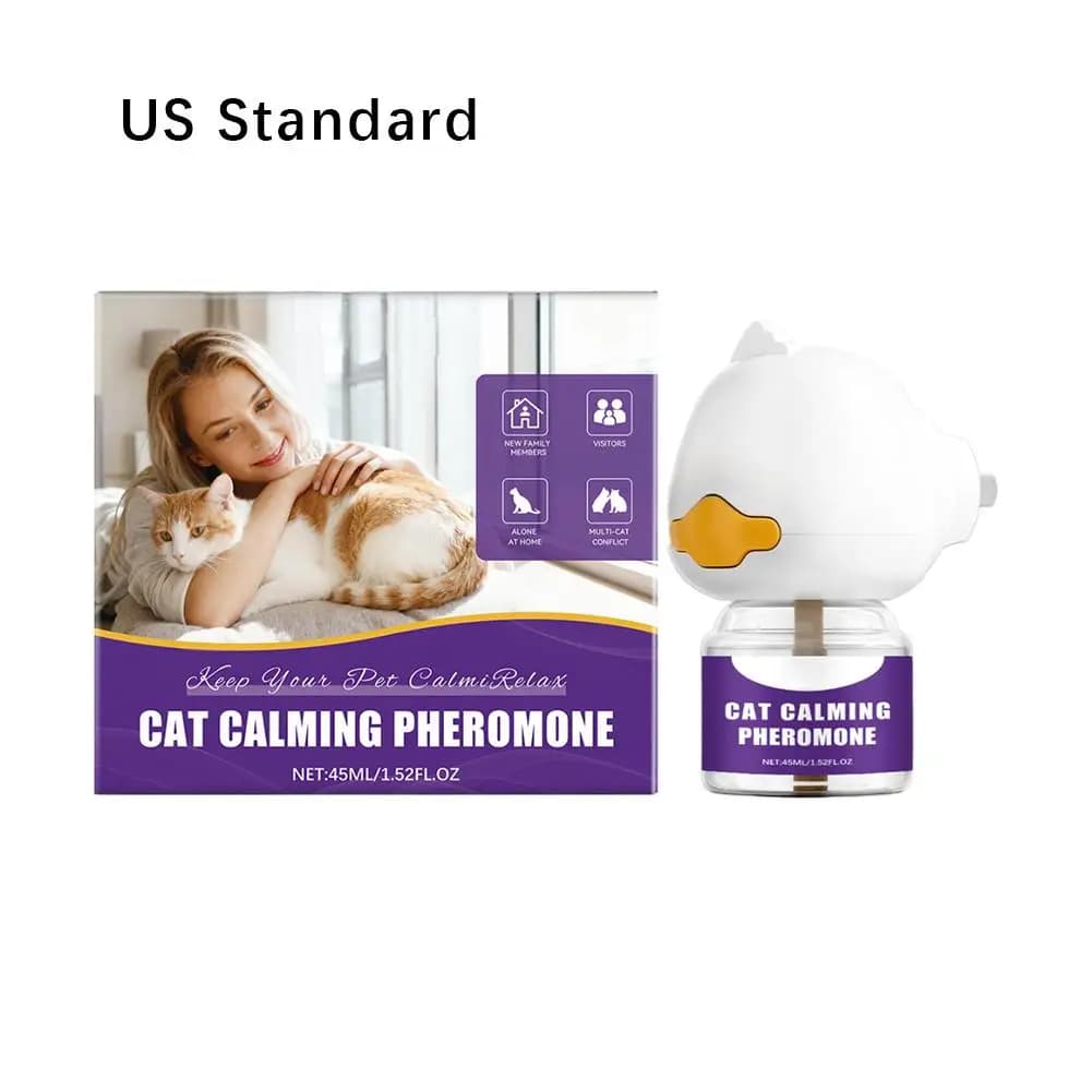 Kit diffuseur apaisant pour chats, diffuseur de phéromones électrique à brancher, pour améliorer l'h