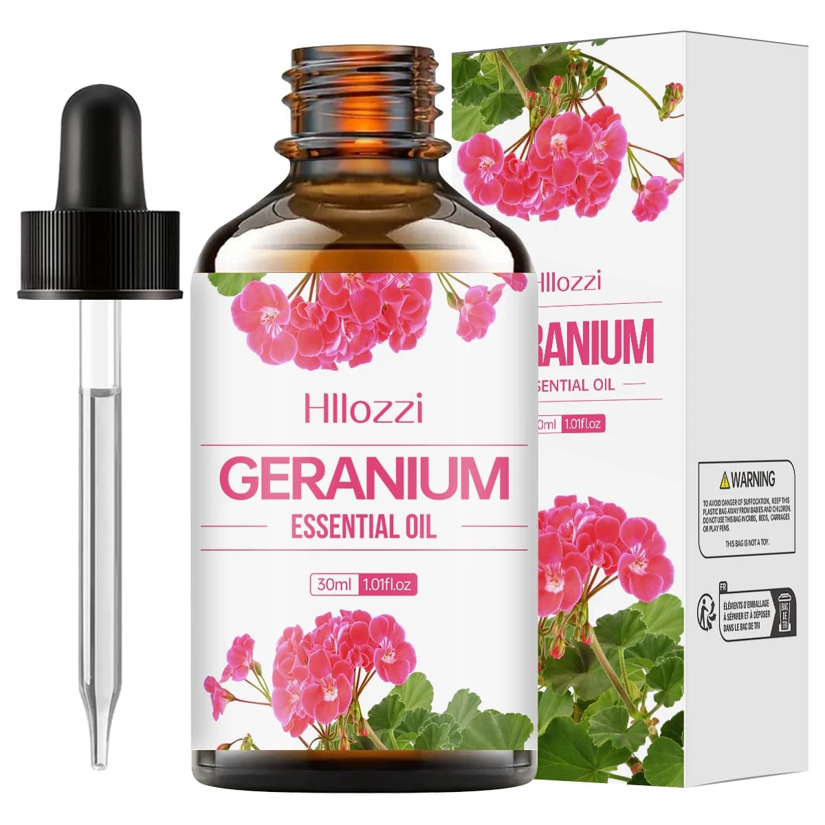 Huile essentielle de géranium, 30ml, bougie d'aromathérapie hydratante et hydratante, agent de netto