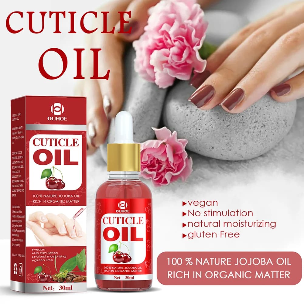 Huile nutritive pour ongles 30 ml, sérums naturels hydratants pour ongles, nourrissants, contenant d