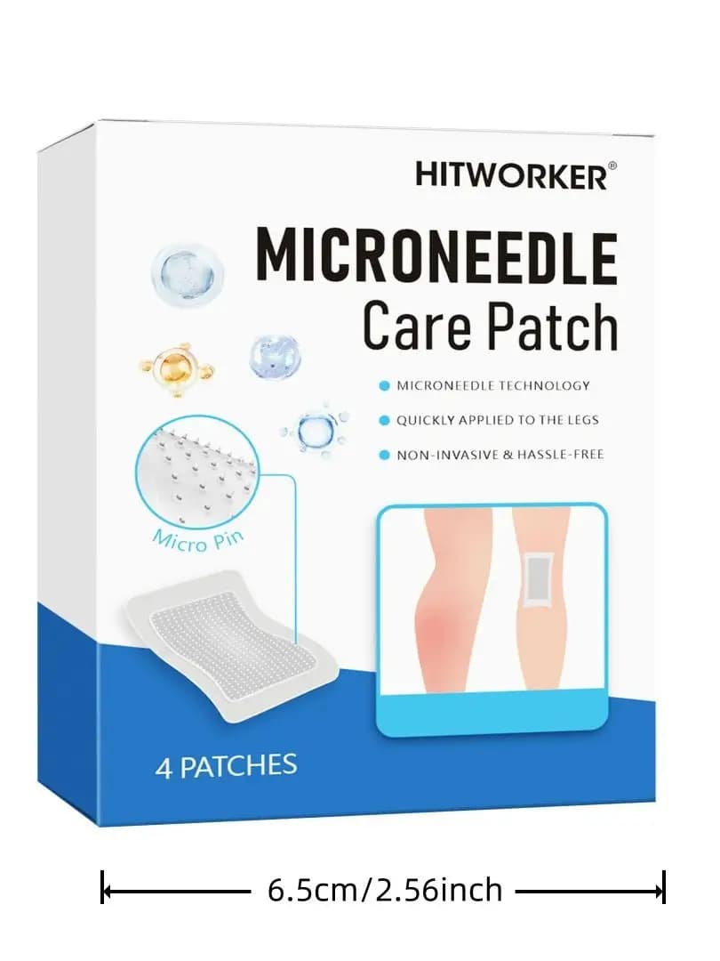 Ensemble de patchs hydrocolloïdes à micro-aiguilles, 4 pièces, avec huile essentielle de soin du cor
